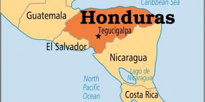 ہونڈوراس کے دارالحکومت کا نقشہ