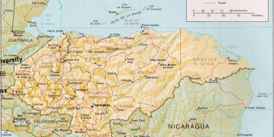 Roatan بے جزائر ہونڈوراس کا نقشہ